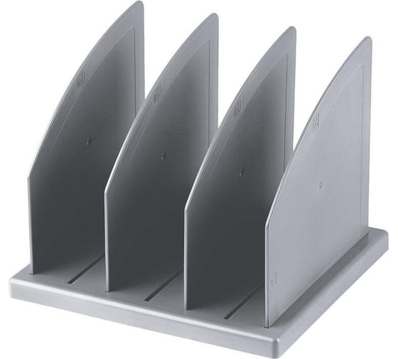 Изображение товара Вертикальный лоток-сортер Attache для бумаг, 3 отделения, сборный, серый 1831971