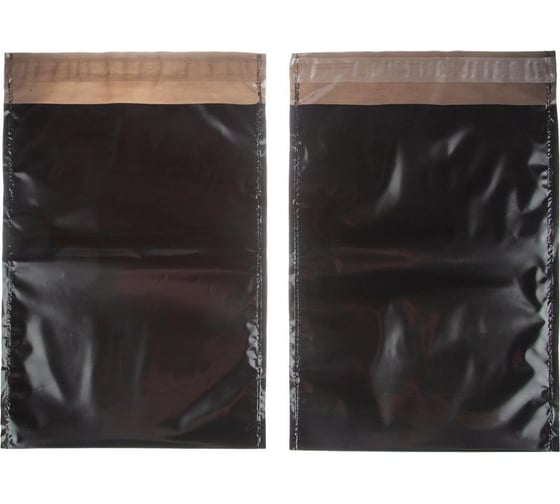 Изображение товара Курьер-пакет ООО Комус пвд без печати, без ксд, черный, 165x240+40 мм, 45 мкм, 250 штук 1723542