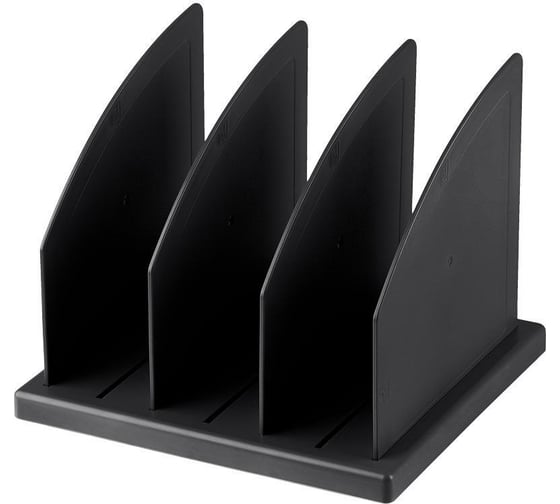 Изображение товара Вертикальный лоток-сортер Attache для бумаг, 3 отделения, сборный, черный 1831970