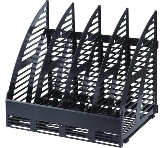 Изображение товара Вертикальный лоток Attache 320 мм, 4 отделения, сборный, черный 2с69 1817216