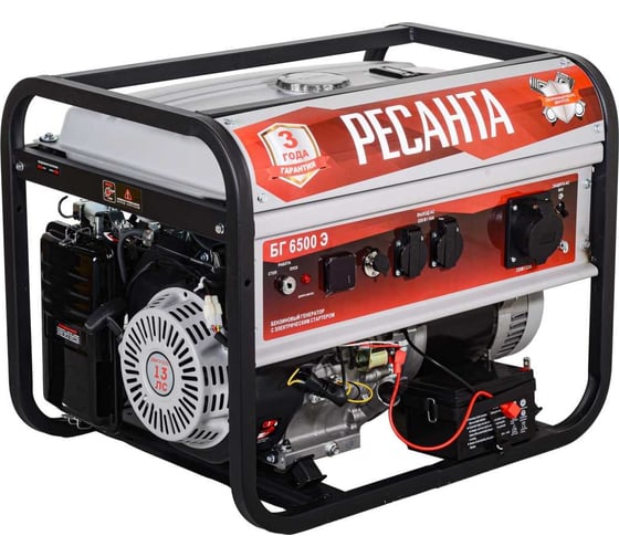 Изображение товара Электрогенератор Ресанта БГ 6500 Э 64/1/46