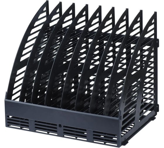 Изображение товара Вертикальный лоток Attache 320 мм, 8 отделений, сборный, черный 2с73 1817217