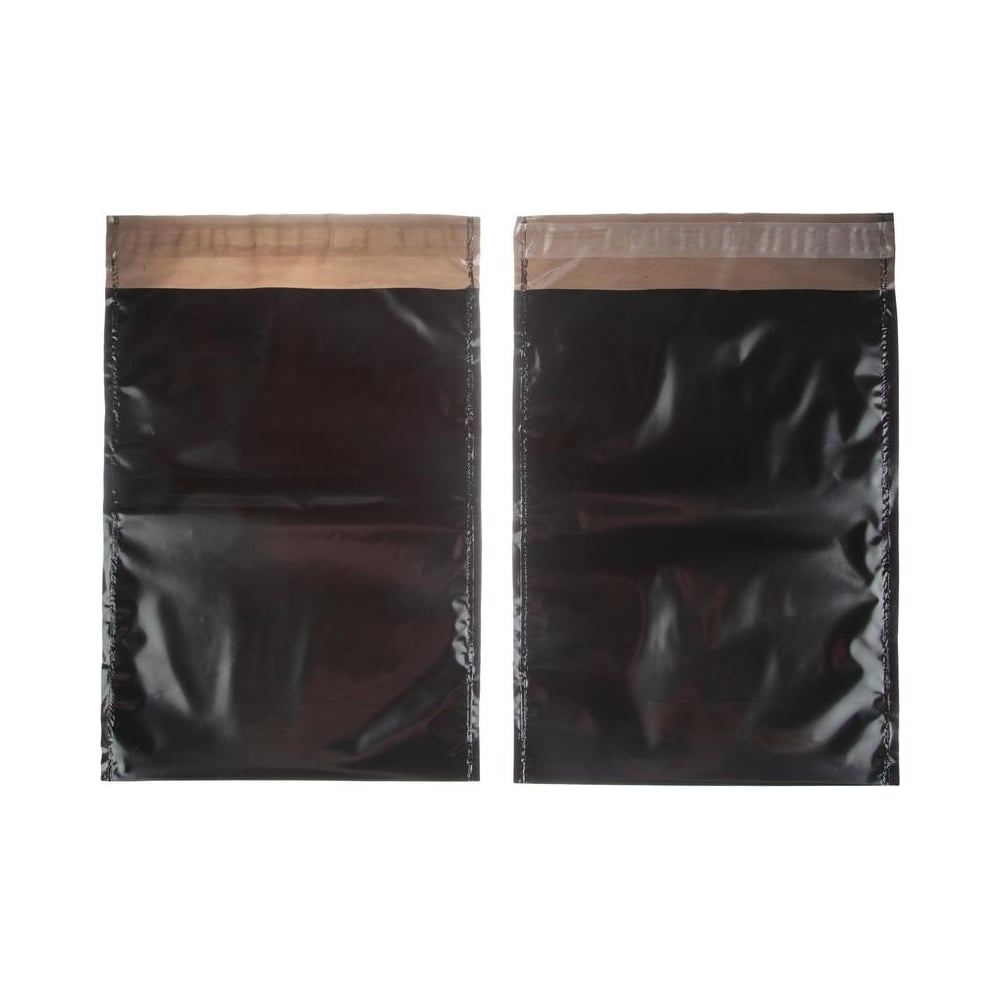 Изображение товара Курьер-пакет ООО Комус ПЭ, черный, 360x500+40 мм, 50 мкм, 250 шт