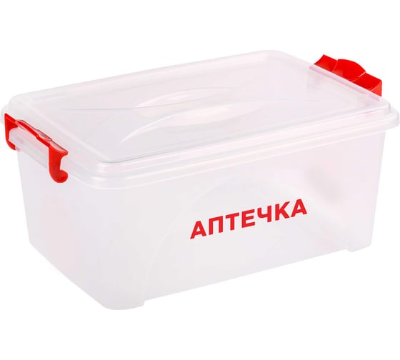 Изображение товара Контейнер ЗПИ "Альтернатива" "Аптечка" 7,5л прямоугольный с ручками М7372