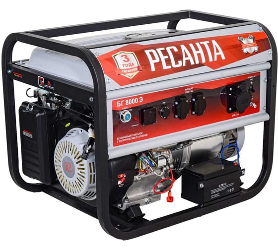 Изображение товара Электрогенератор Ресанта БГ 8000 Э 64/1/48