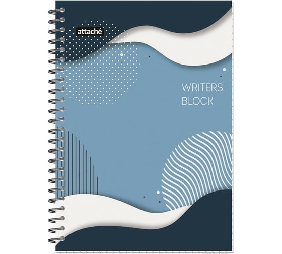 Изображение товара Бизнес-тетрадь Attache А5, 120 листов, спираль, обложка картон, в ассортименте, граффити 1657565