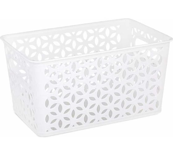 Изображение товара Корзина ЗПИ Альтернатива Мираж 290x190x150 мм белый М8371