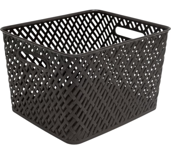 Изображение товара Корзина ЗПИ Альтернатива Плетенка 350x290x225 мм коричневый М3490