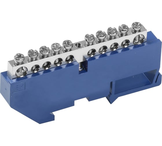 Изображение товара Шина IEK n "ноль" на din-изоляторе с никелевым покрытием шни-6x9-10-д-с YNN10-10-D-K07-N