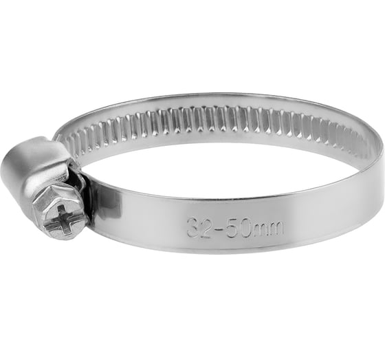 Изображение товара Обжимной хомут из нержавеющей стали Masterprof 32-50 мм, 2 шт ИС.140243
