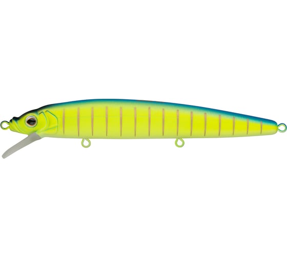 Изображение товара Воблер Strike Pro Alpha Minnow 115 цвет: 597S Blue Mat Tiger EG-033F597S