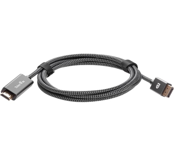 Изображение товара Кабель Telecom displayport m - hdmi m 4k 60hz 1.8m оплетка TA561M-1.8M