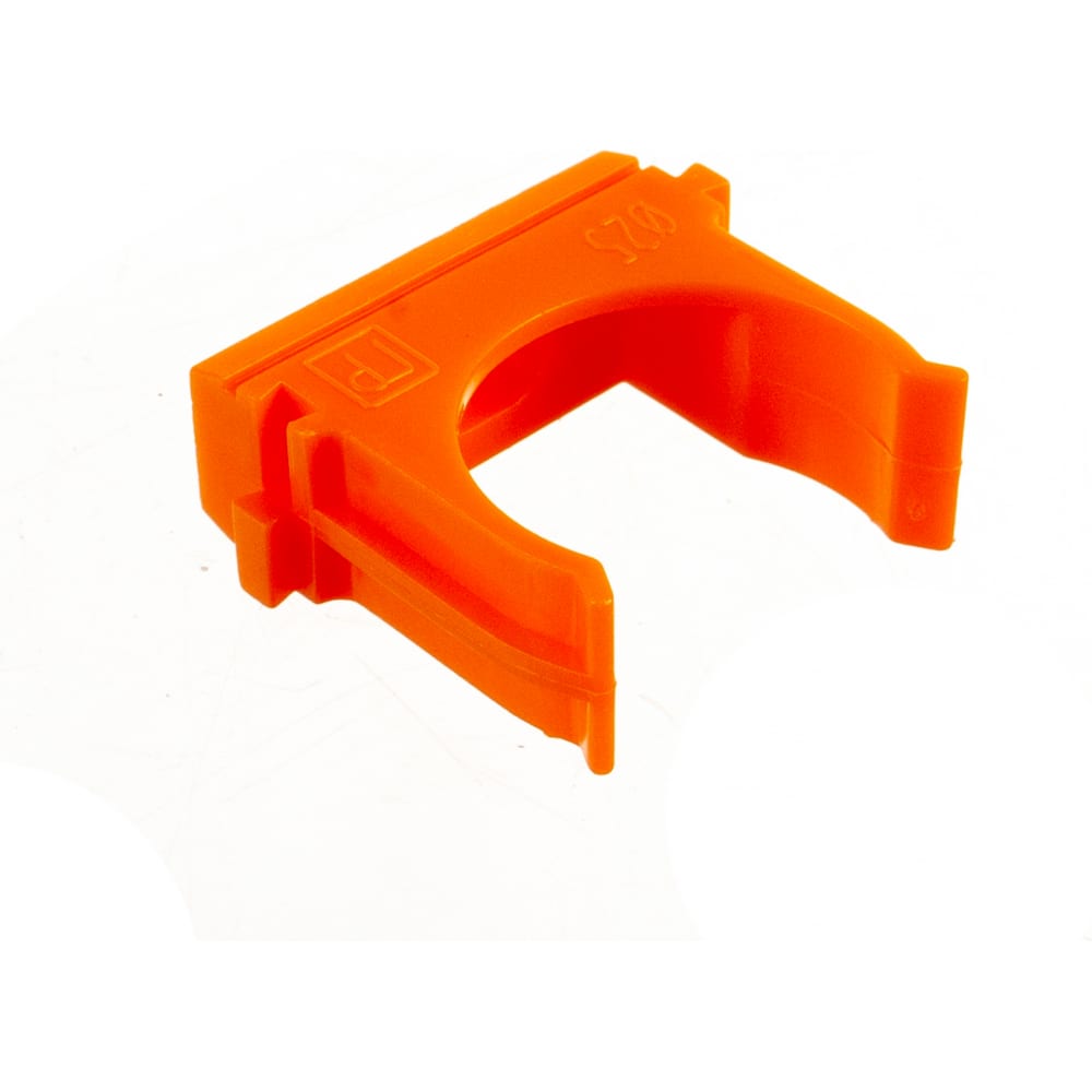 фото Крепёж-клипса для труб промрукав абс-пластик оранжевая д25 100 шт. pr13.0065