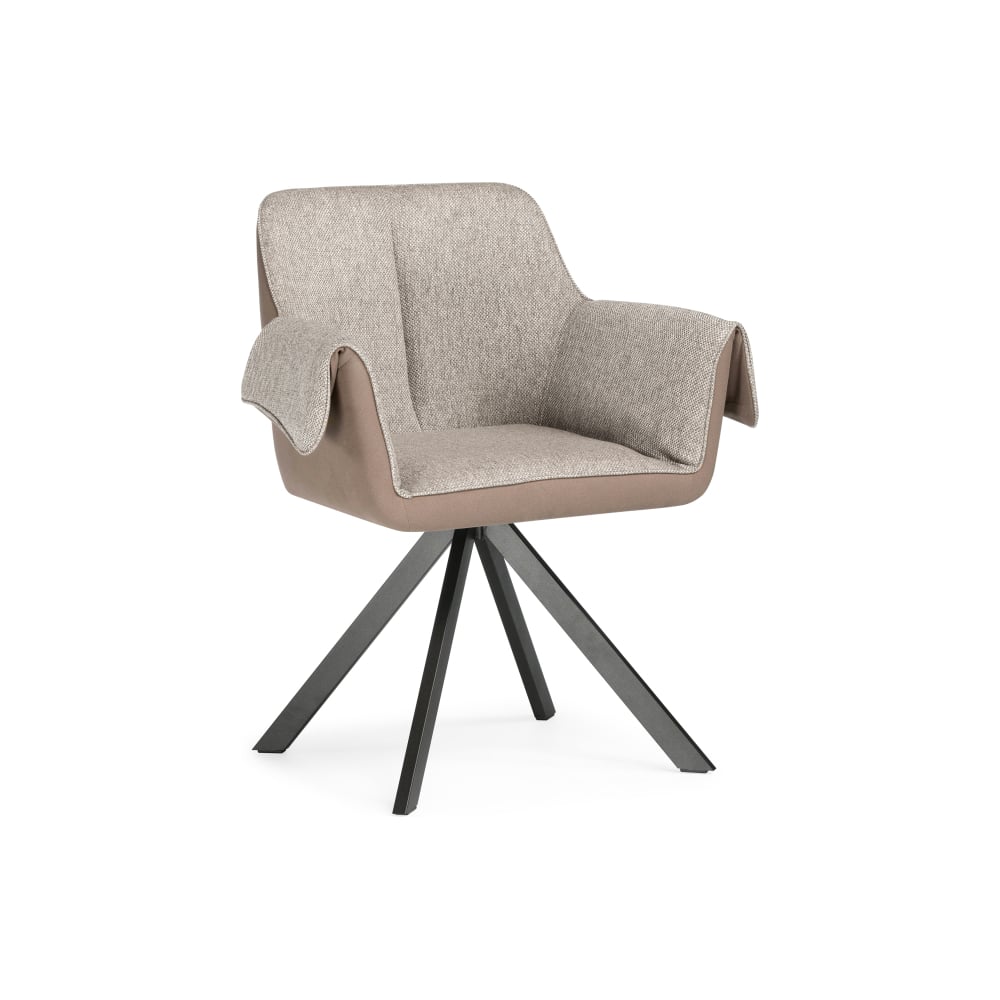 Изображение товара Стул Woodville каита neptun 12 flex 230 черный бежевый ткань металл