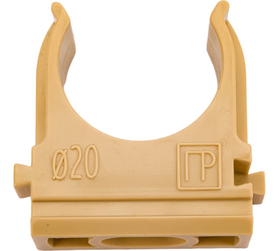 Изображение товара Крепёж-клипса для труб Промрукав АБС-пластик сосна д20 100 шт. PR13.0049