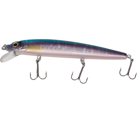 Изображение товара Воблер Strike Pro Alpha Minnow 115 цвет: A210-SBO-RP Rainbow Ghost Wakasagi EG-033FA210-SBO-RP