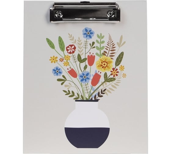 Изображение товара Папка-планшет Hatber А5ф с металлическим зажимом, матовая ламинация Botanica, 24 шт. 075758