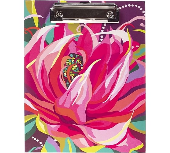 Изображение товара Папка-планшет Hatber А5ф с металлическим зажимом, матовая ламинация Blossom, 24 шт. 075750