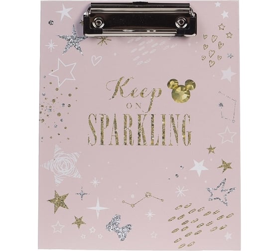 Изображение товара Папка-планшет Hatber А5 с металлическим зажимом, матовая ламинация Минни Маус DISNEY, 24 шт. 075760