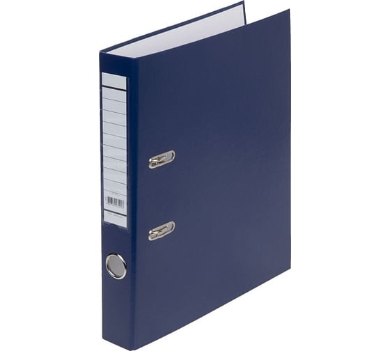 Изображение товара Папка-регистратор с арочным механизмом Hatber А4 с карманом на корешке, 50 мм, бумвинил, синяя, 25шт. 045776