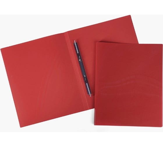 Изображение товара Пластиковая папка с пружинным скоросшивателем Hatber А4 корешок 14 мм LINE 500мкм Красная, 35шт. 037161