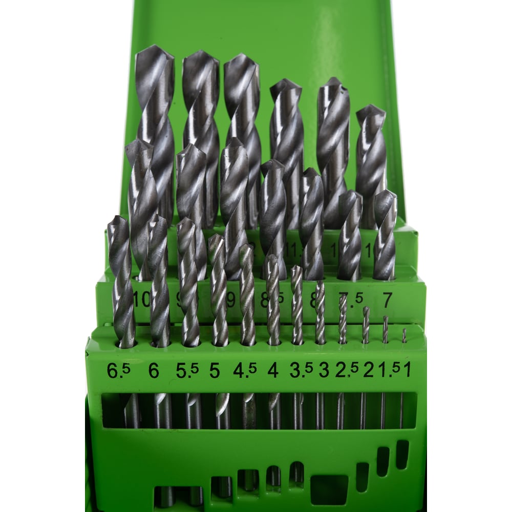 Набор сверл по металлу СИБРТЕХ набор ключей имбусовых сибртех 1 5–10 мм 45x закаленные 9 шт короткие