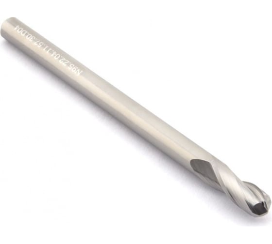 Изображение товара Фреза сферическая (радиусная) твердосплавная для алюминия, цветных металлов и пластика CNCINS N95.Z2.10.25.75.30.D10