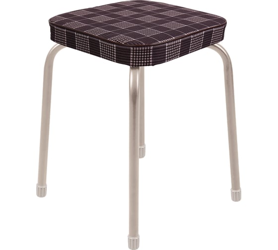 Изображение товара Табурет с квадратным сиденьем Nika Haushalt НТ1/C в клетку