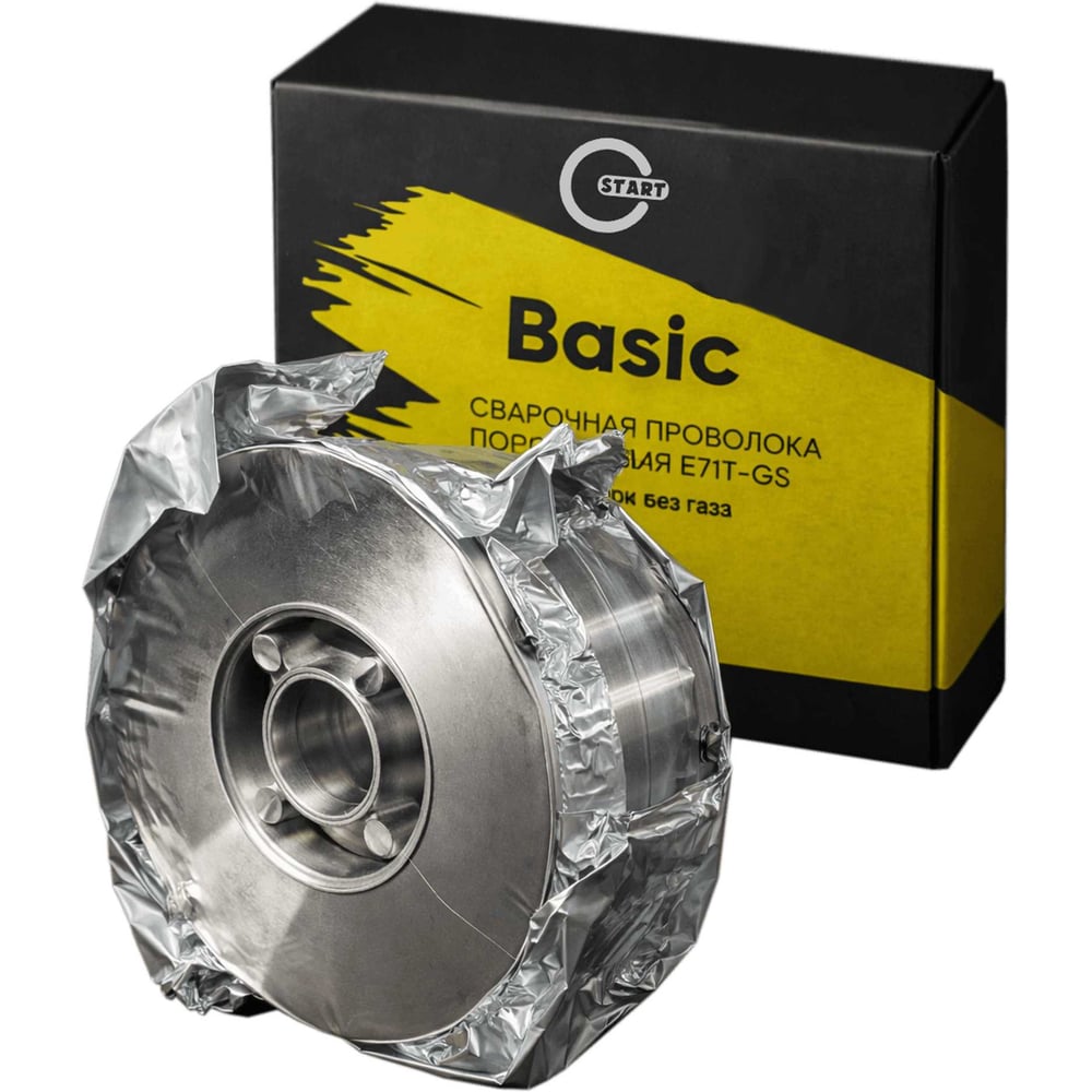Изображение товара Проволока сварочная порошковая Basic E71T-GS 1.0 мм 1 кг для сварки без газа