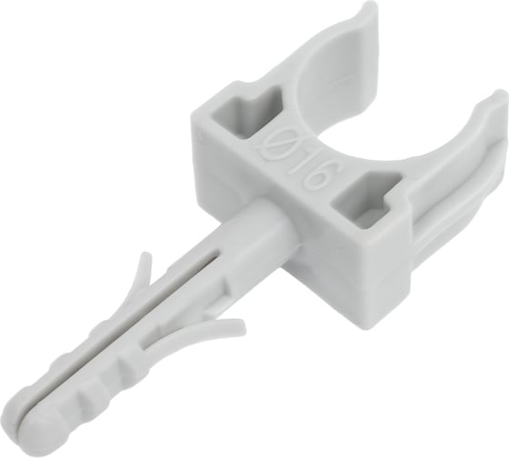 Изображение товара Крепеж-клипса с дюбелем и саморезом Промрукав серая д16 100 шт. PR13.0215