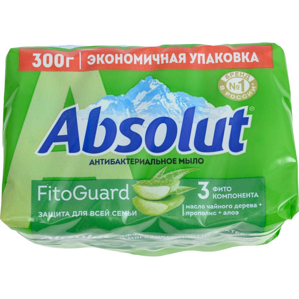 Изображение товара Твердое мыло Absolut FitoGuard с алоэ вера 4x75 г