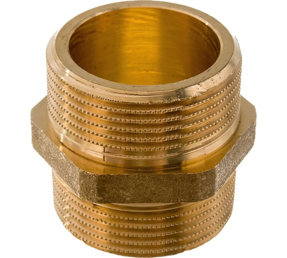 Изображение товара Равнопроходной ниппель ELSEN НН 1 1/4" 1 1/4" латунь EBF15.114