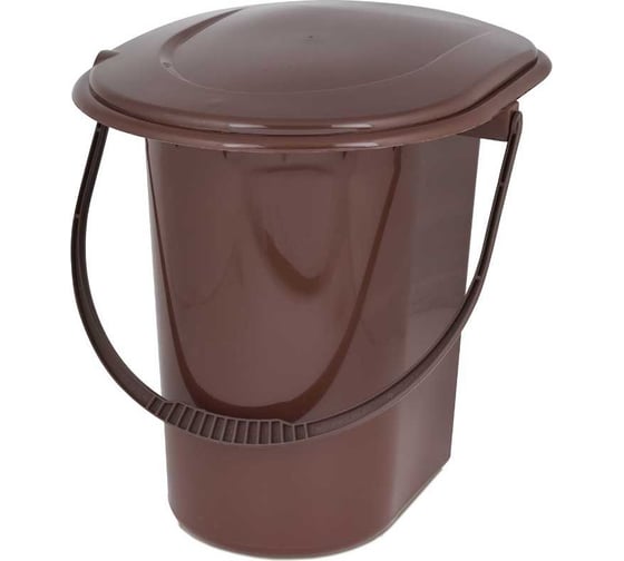 Изображение товара Ведро-туалет ЗПИ Альтернатива 18л коричневый М7619
