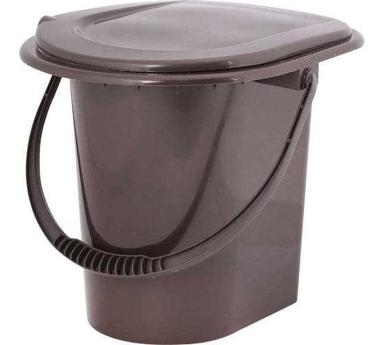 Изображение товара Ведро-туалет ЗПИ Альтернатива 13л со съемной ручкой М6081