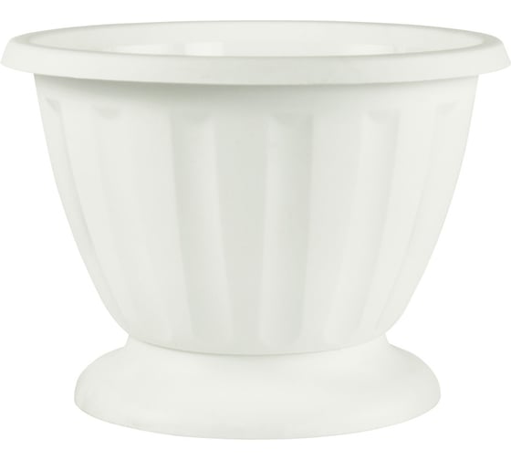 Изображение товара Вазон ЗПИ Альтернатива Пальмира 10л белый М1398