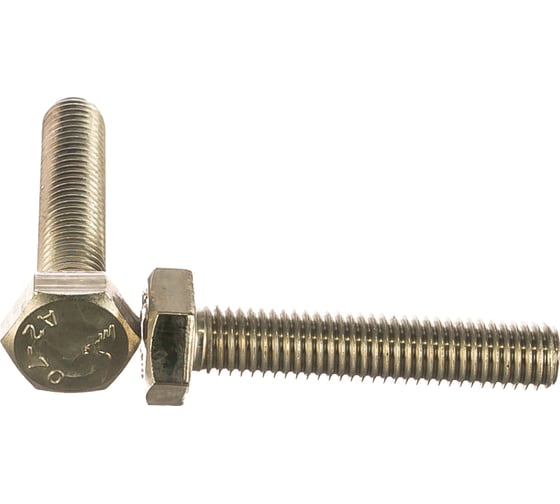 Изображение товара Болт с шестигранной головкой, с полной резьбой ЕВРОПАРТНЕР DIN 933 нержав. сталь, 10х50 мм, 2 шт. G2 1050 1