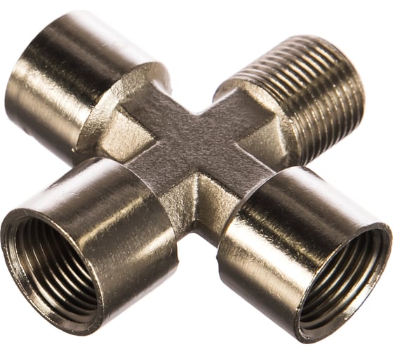 Изображение товара Переходник X-3RV38-1RN38 крест, внутренняя резьба 3х3/8" - внешняя резьба 3/8" CONCORDE 6619354