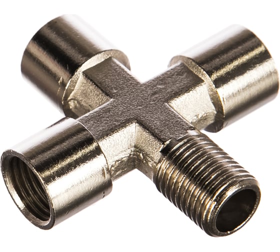 Изображение товара Переходник X-3RV14-1RN14 крест, внутренняя резьба 3х1/4" - внешняя резьба 1/4" CONCORDE 6619353