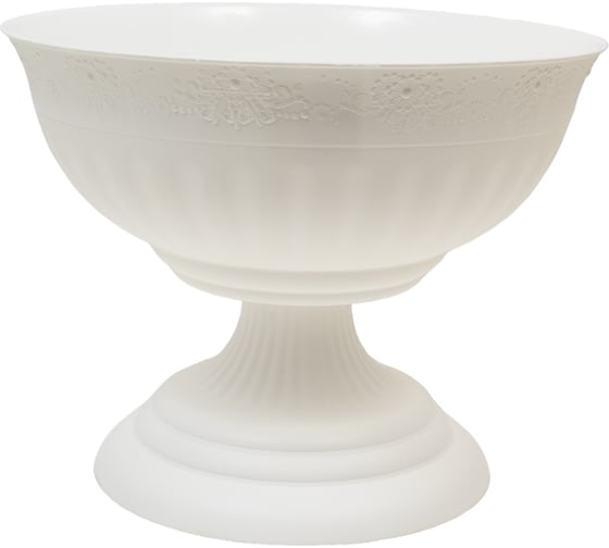 Изображение товара Вазон ЗПИ Альтернатива Венеция 17л диаметр 445мм белый М3128