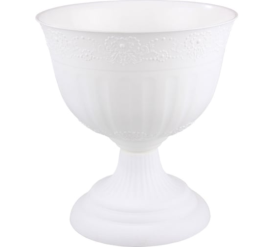 Изображение товара Вазон ЗПИ Альтернатива Венеция 10л диаметр 330мм белый М3127