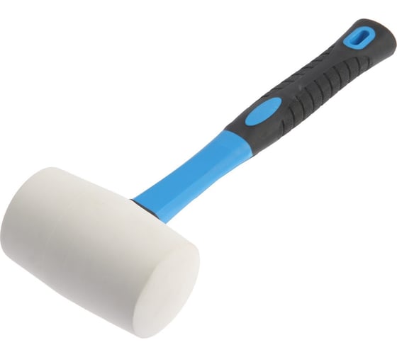 Изображение товара Киянка ТУНДРА фибергласовая рукоятка, белая резина, 750 г 881759