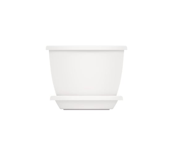 Изображение товара Цветочный горшок ЗПИ Альтернатива Афина 0,5 л, белый М6477