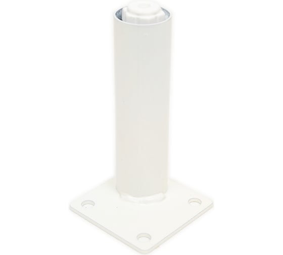 Изображение товара Мебельная опора-ножка ФМС ф25x100, регулируемая, белая, 4 шт. 71190851