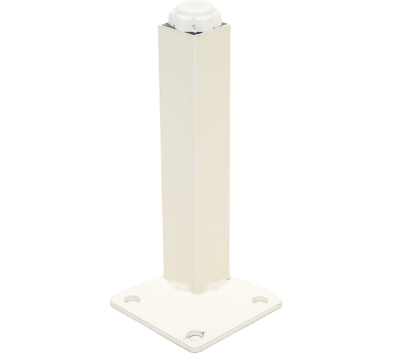 Изображение товара Мебельная опора-ножка ФМС 20x20x120, регулируемая, белая, 4 шт. 71191451