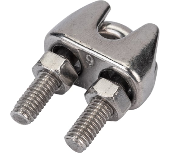 Изображение товара Зажим для троса ЕВРОПАРТНЕР DIN 741, D6 мм, нержав. сталь 1 шт. G1 7446