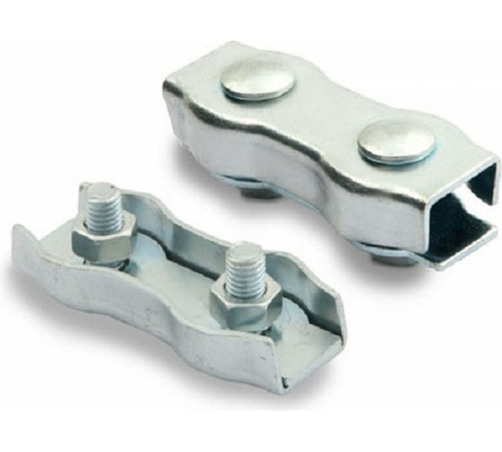 Изображение товара Зажим для троса ЕВРОПАРТНЕР DUBLEX Zn D4, 1 шт. Z1 07739