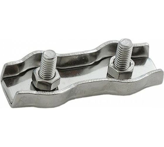 Изображение товара Зажим для троса ЕВРОПАРТНЕР DUPLEX D4 мм, нержав. сталь, 1 шт. G1 4404