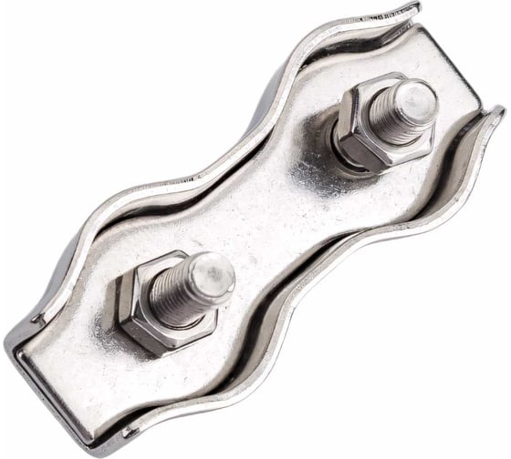 Изображение товара Зажим для троса ЕВРОПАРТНЕР DUPLEX D5 мм, нержав. сталь, 1 шт. G1 8440