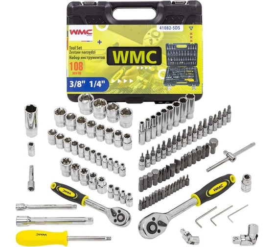 Изображение товара Набор инструментов WMC TOOLS 108 предметов WMC-41082-5DS-м(52707) WMC-41082-5DS(52707)