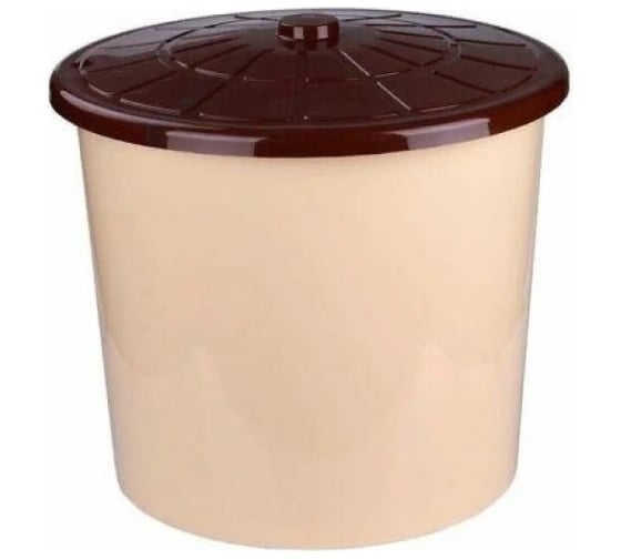 Изображение товара Бак ЗПИ «Альтернатива» универсальный 75л с крышкой бежевый М3467